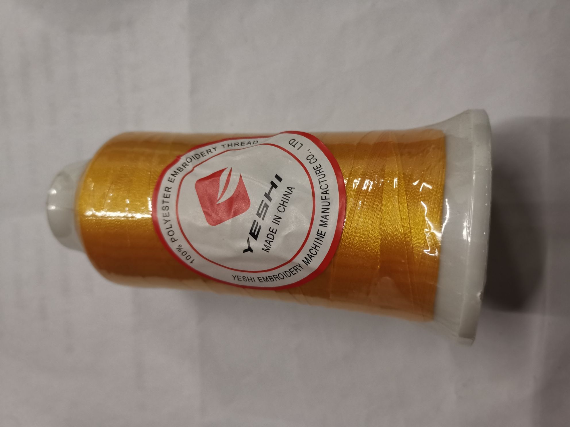 Yellow embroidery thread