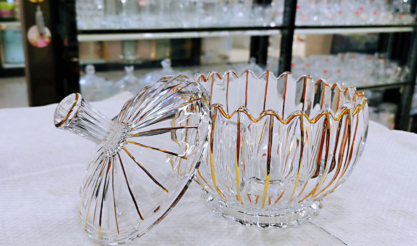 玻璃糖缸/玻璃果盘/玻璃器皿细节图