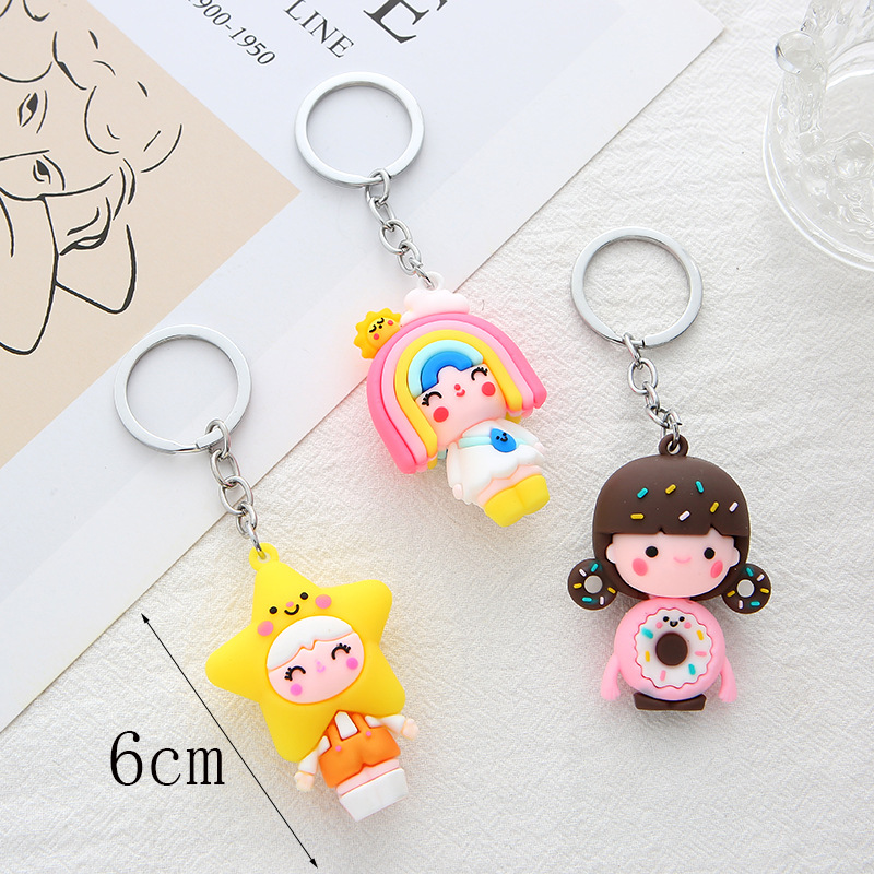 Wholesale of new PVC secret language dolls, keychains, pendants, blind boxes, primary school bags, accessories and small gifts