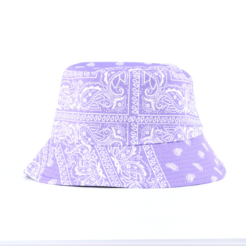 Europa y américa transfronteriza nuevo estilo anacheo flor pescador sombrero hombres y mujeres primavera verano al aire libre sombra sombrero de protección solar doble lavabo sombrero comercio exterior Specification image