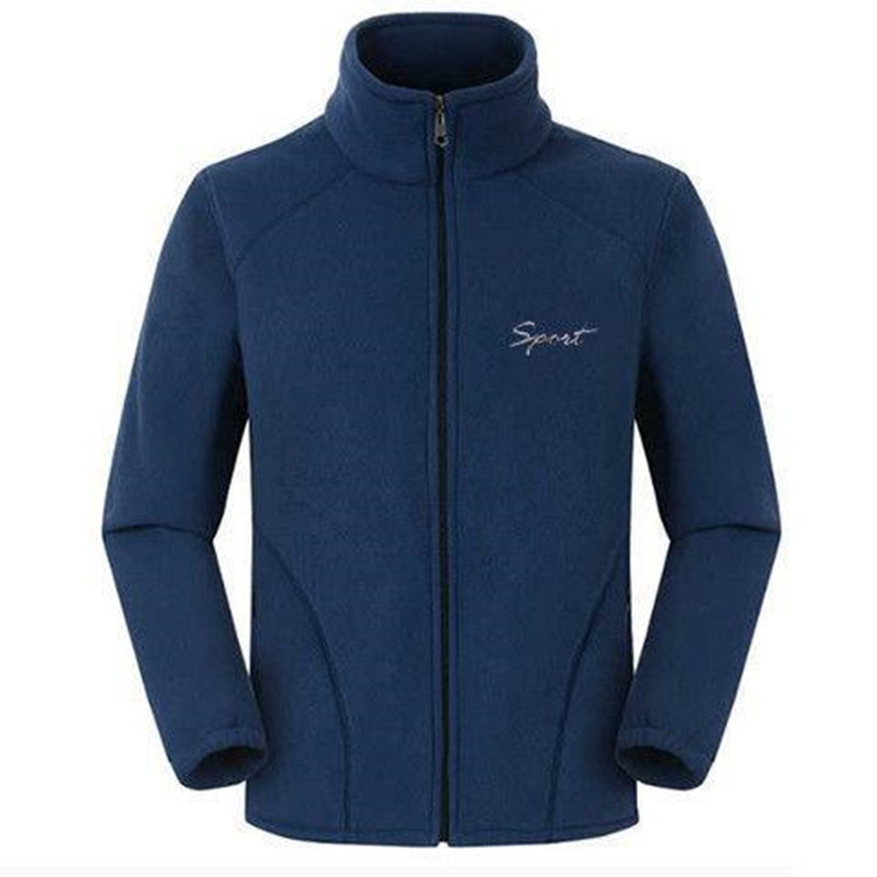 Fashionable loose fleece jacket for men, autumn and winter casual sweatshirt, running sports cardigan, polar fleece jacket for men, factory batch Item Picture