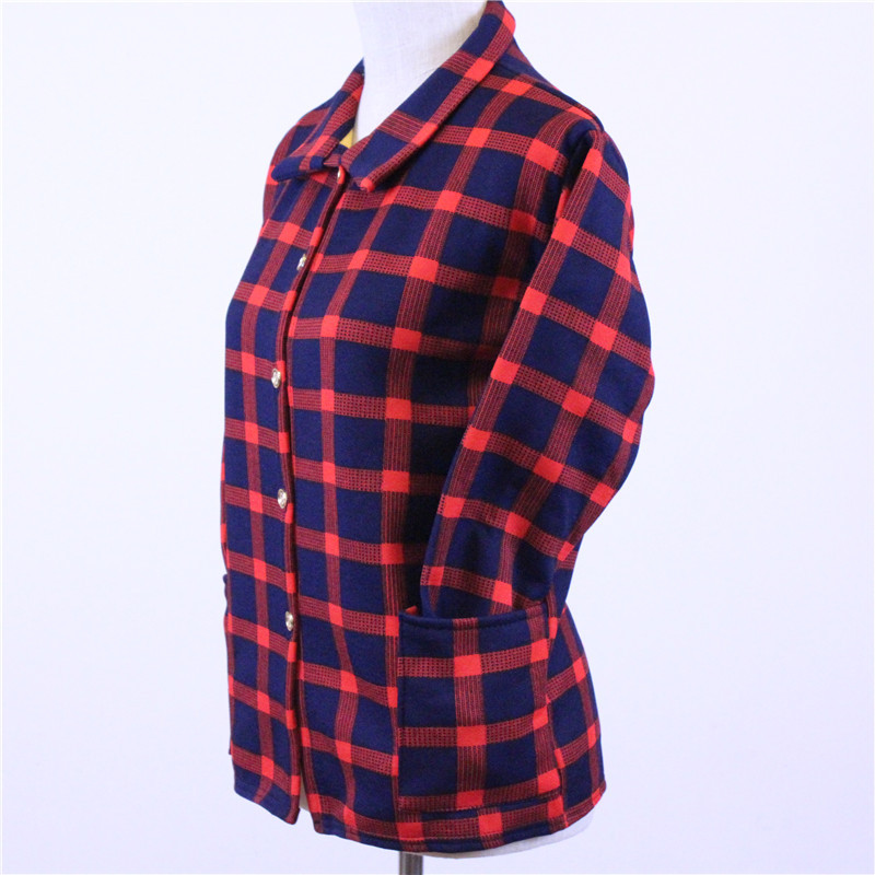 Wholesale of casual mom wear, middle-aged and elderly women's clothing with fleece cardigans, middle-aged people's clothing with thickened autumn and winter warm tops Application Scenario