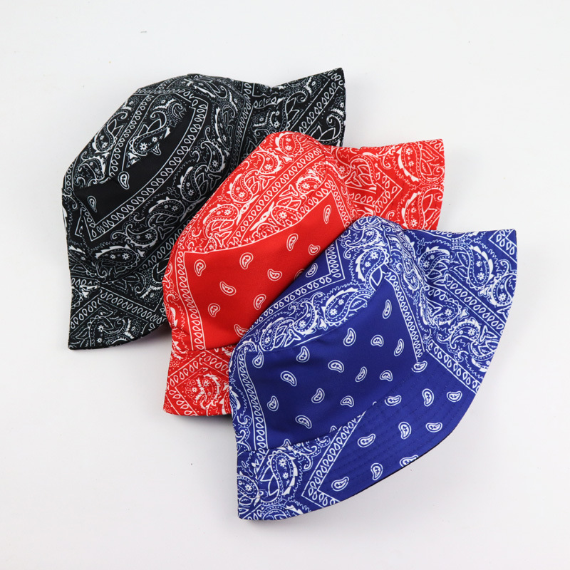 Europa y américa transfronteriza nuevo estilo anacheo flor pescador sombrero hombres y mujeres primavera verano al aire libre sombra sombrero de protección solar doble lavabo sombrero comercio exterior Item Picture