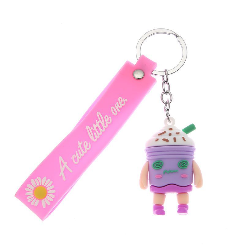 PVC resin keychain, cute bag pendant, milk tea cup, keychain blind box, claw machine, gift and promotional items detail image 4
