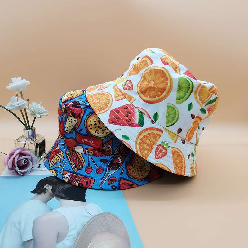 Europa y américa transfronteriza nuevo estilo cashew flower fishcap hombres y mujeres primavera verano sombreros de protección solar al aire libre sombrero de lavabo doble sombrero de comercio exterior doble sombrero de pescador Specification image
