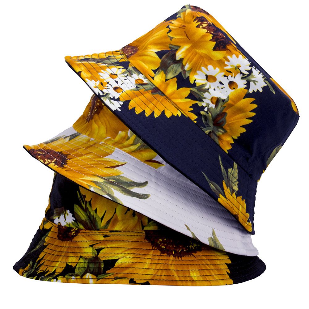 Europa y américa transfronteriza nuevo estilo cashew flower fishcap hombres y mujeres primavera verano sombreros de protección solar al aire libre sombrero de lavabo doble sombrero de comercio exterior doble sombrero de pescador