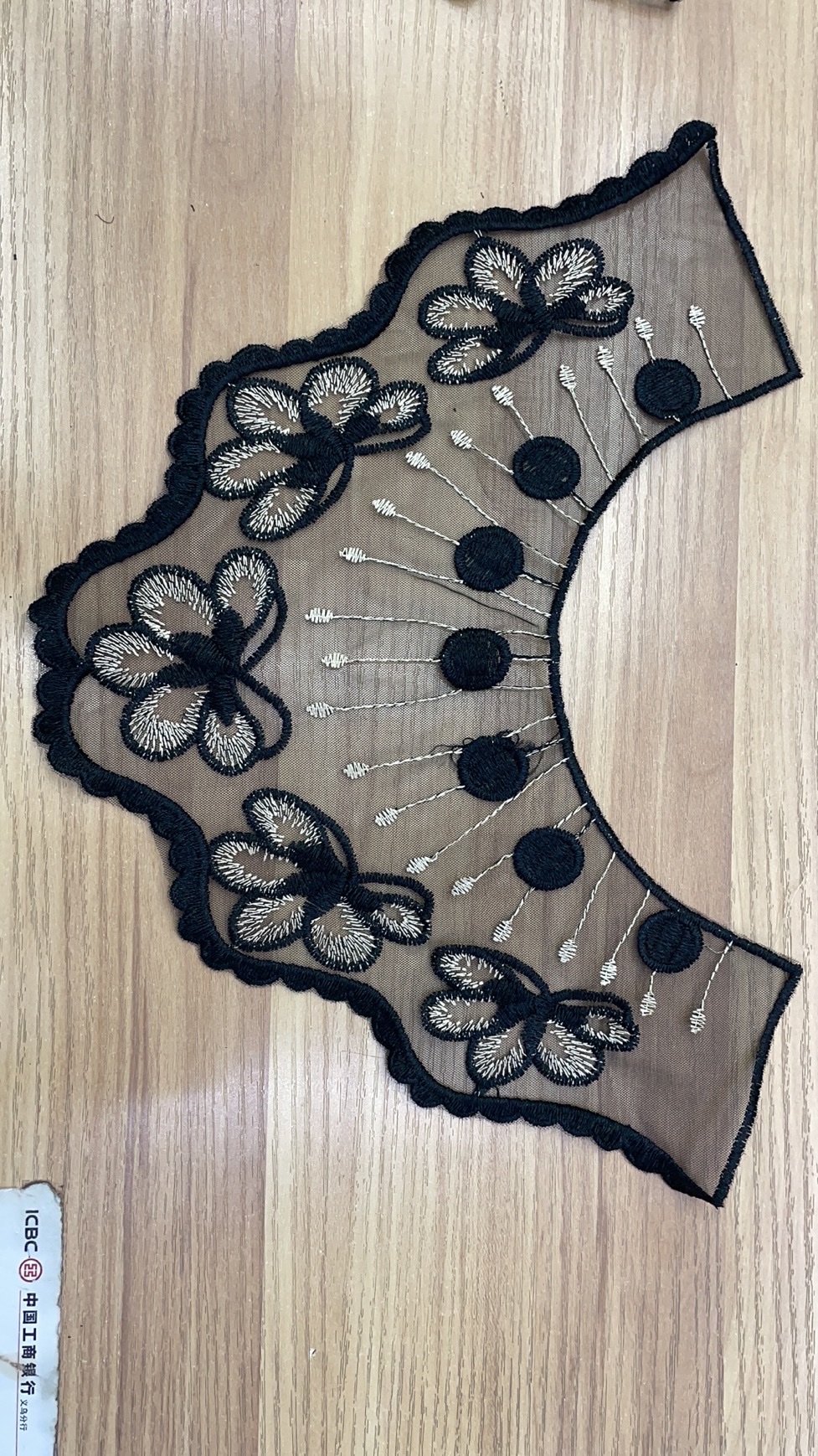 Two-color collar flower Specification image