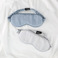 双面仿真丝睡眠眼罩遮光松紧绑带旅行眼罩透气美容护眼罩图
