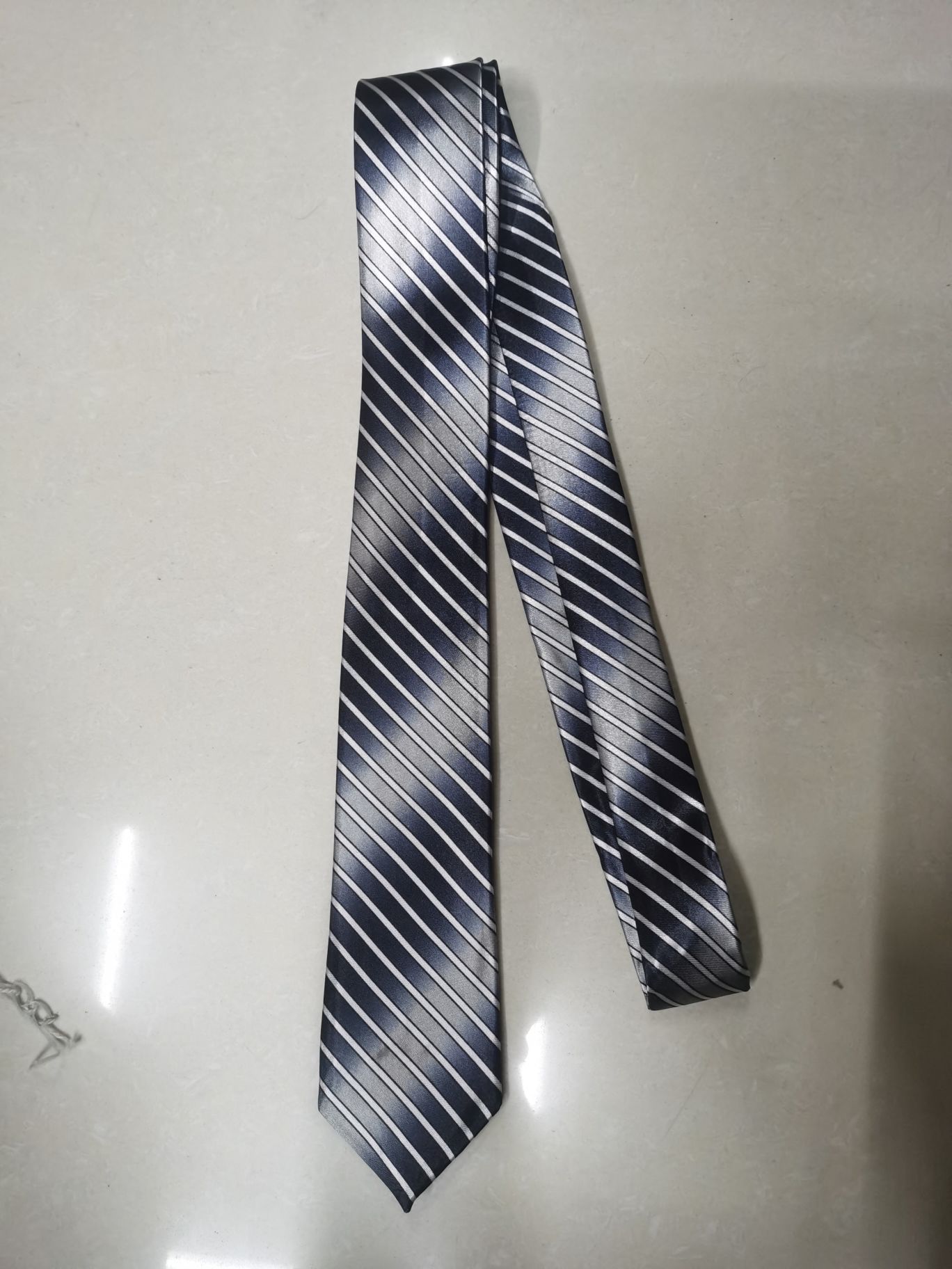 Chemical fiber transfer printed tie details Picture
