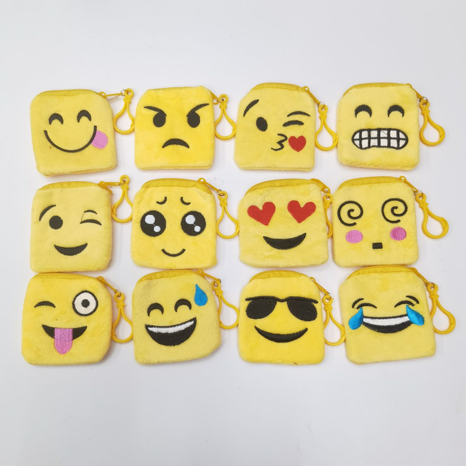表情零钱包笑脸钱包儿童零钱包卡通刺绣钱包硬币包正方形表钱包详情图4