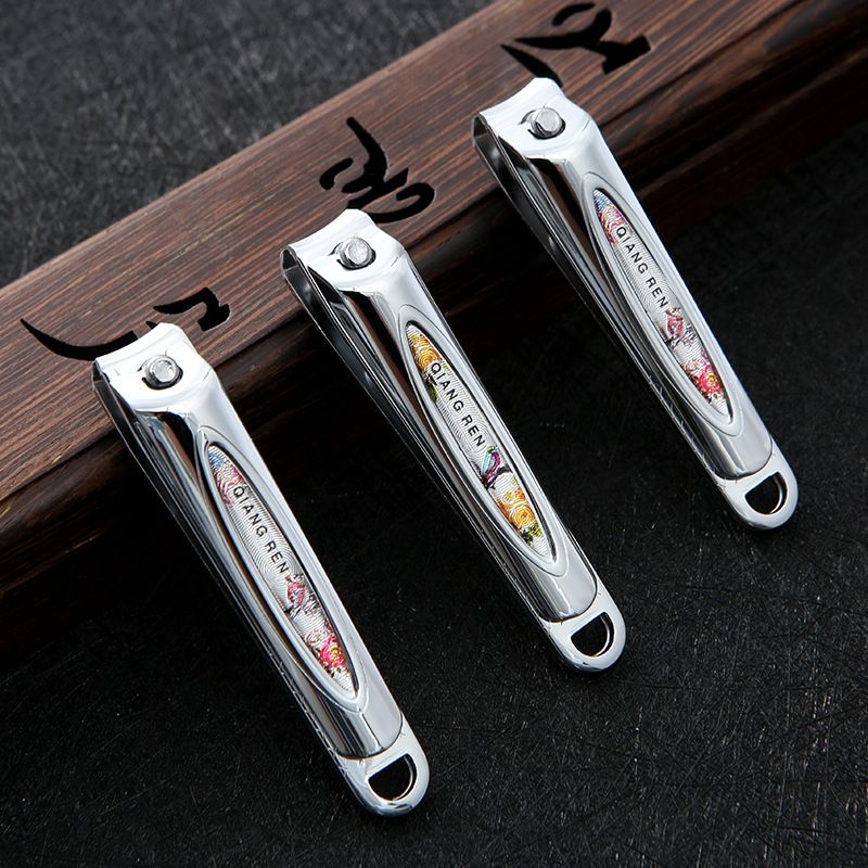 Genuine Qiangren T6608E flat-mouthed nail clippers gift box, high-end nail clippers, 2-yuan store nail clippers wholesale detail image 2