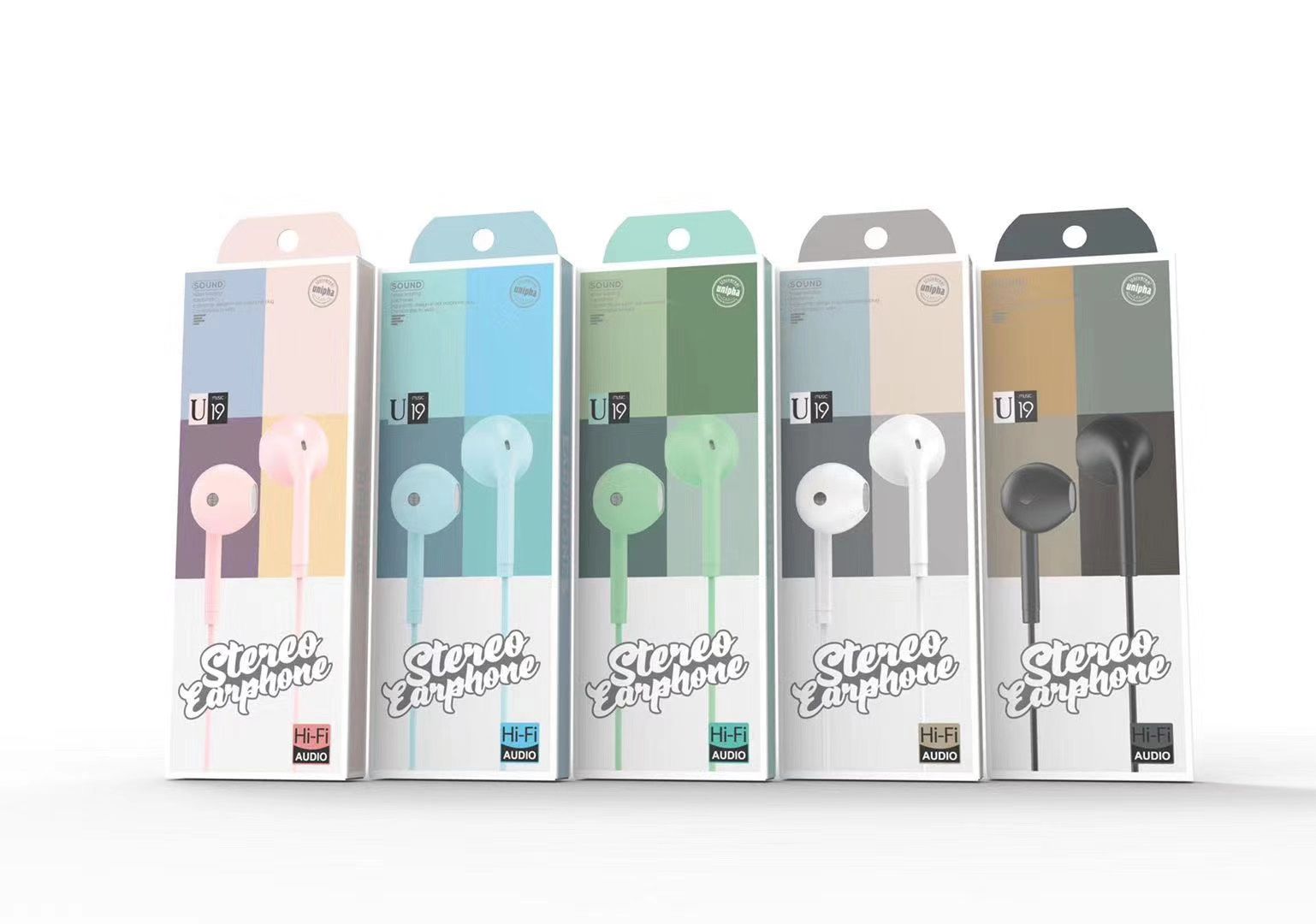 Guangdong Suoge brand U19-1 mobile phone headphones, in-ear headsets, MP3 earbuds, wired headphones, small headphones, fashionable and creative products Application Scenario