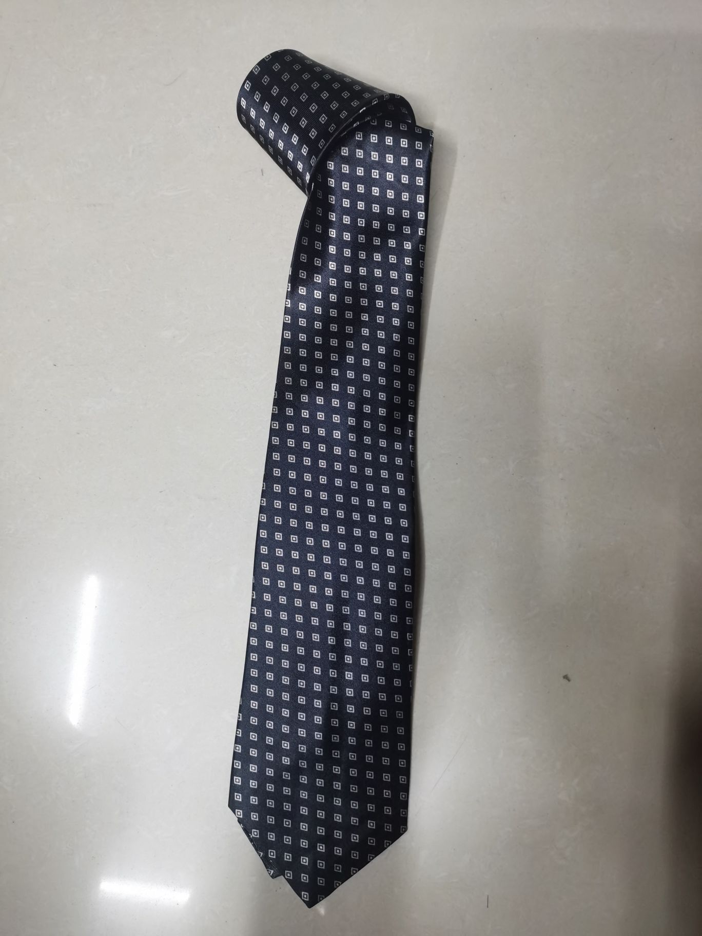 Chemical fiber transfer printed tie details Picture