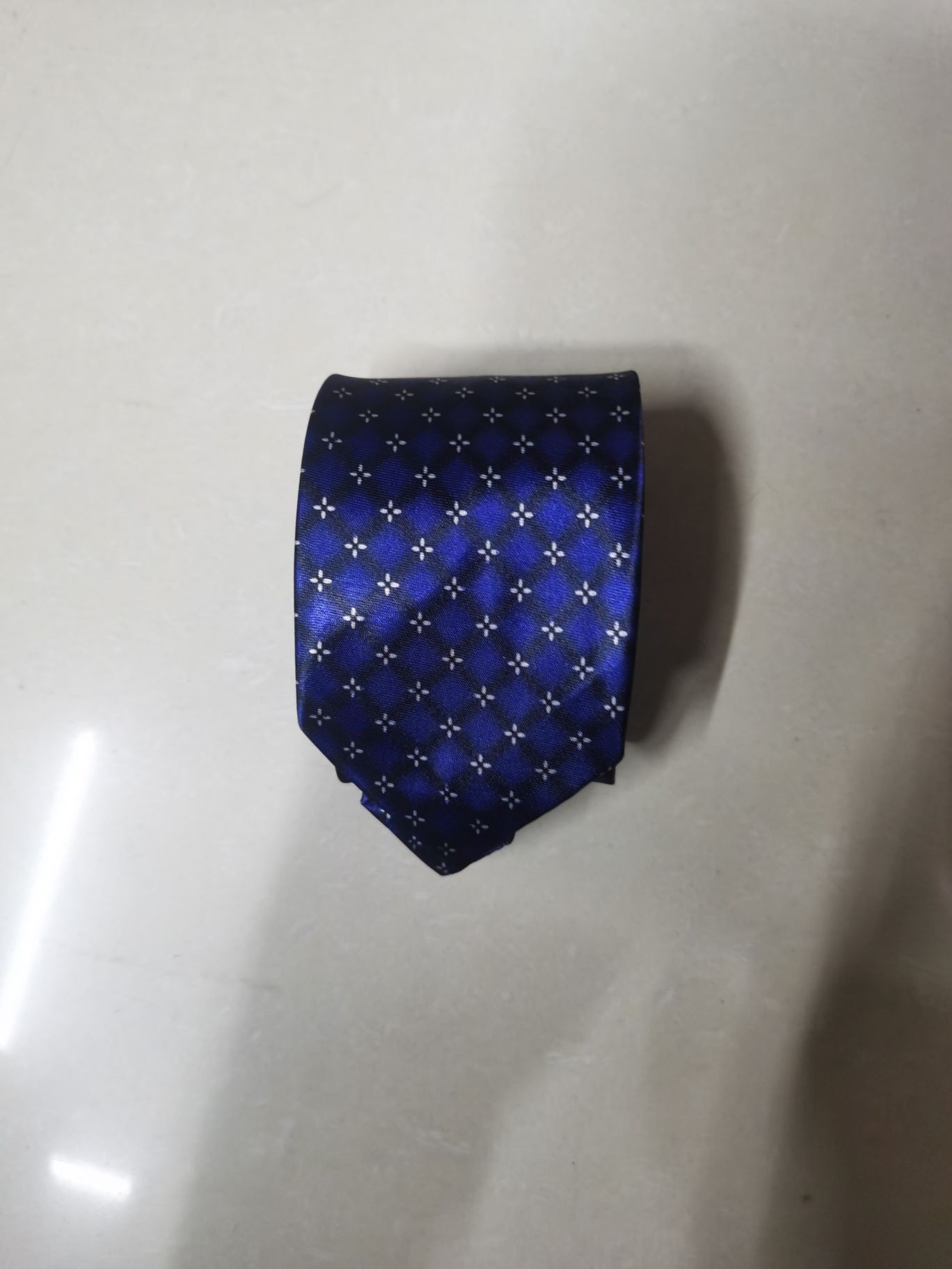 Chemical fiber transfer printed tie details Picture
