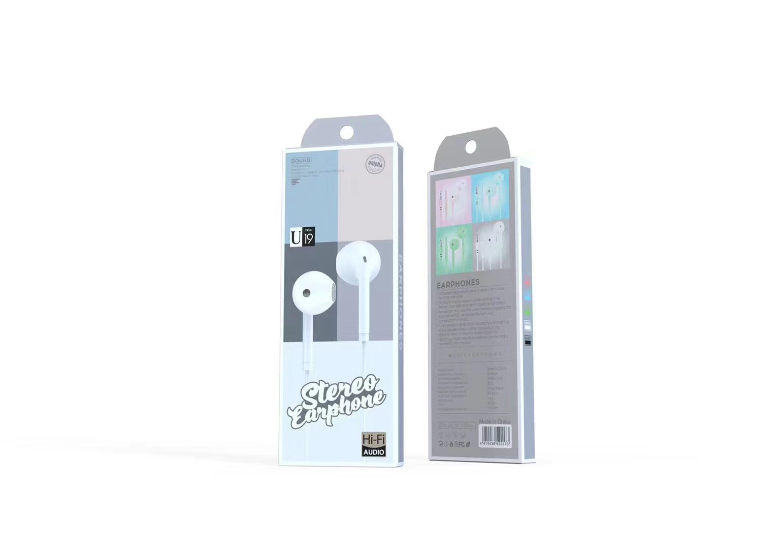 Guangdong Suoge brand U19-1 mobile phone headphones, in-ear headsets, MP3 earbuds, wired headphones, small headphones, fashionable and creative products details Picture