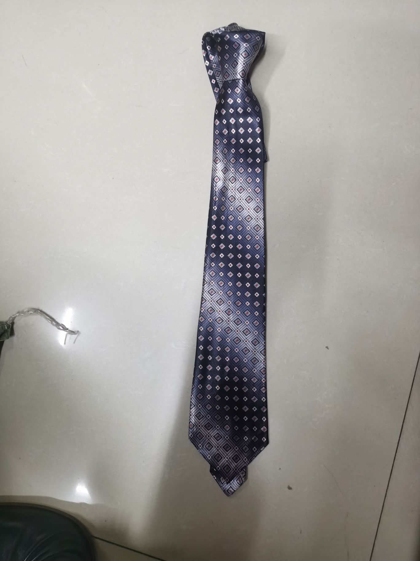 Chemical fiber transfer printed tie Specification image