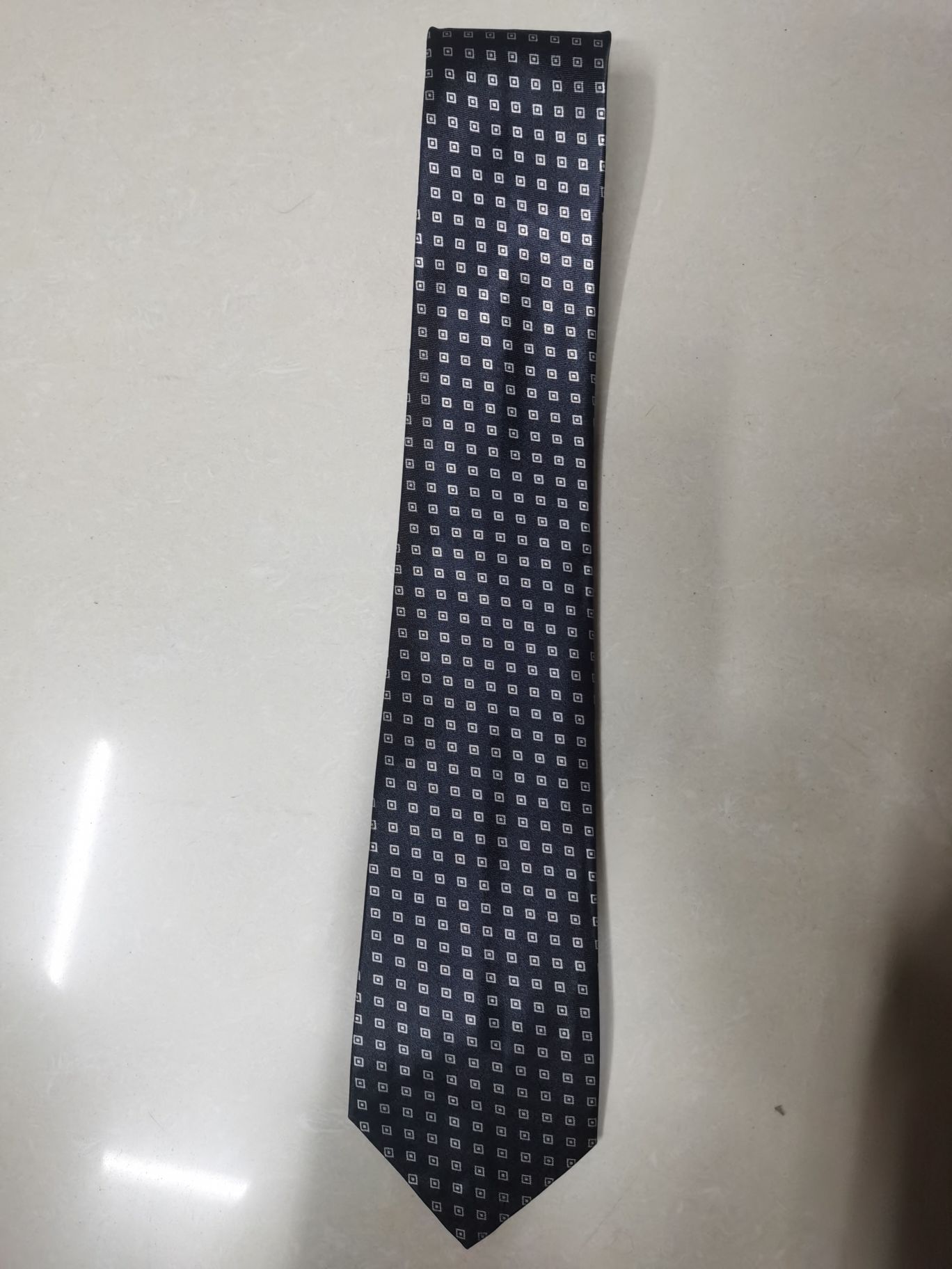 Chemical fiber transfer printed tie Specification image