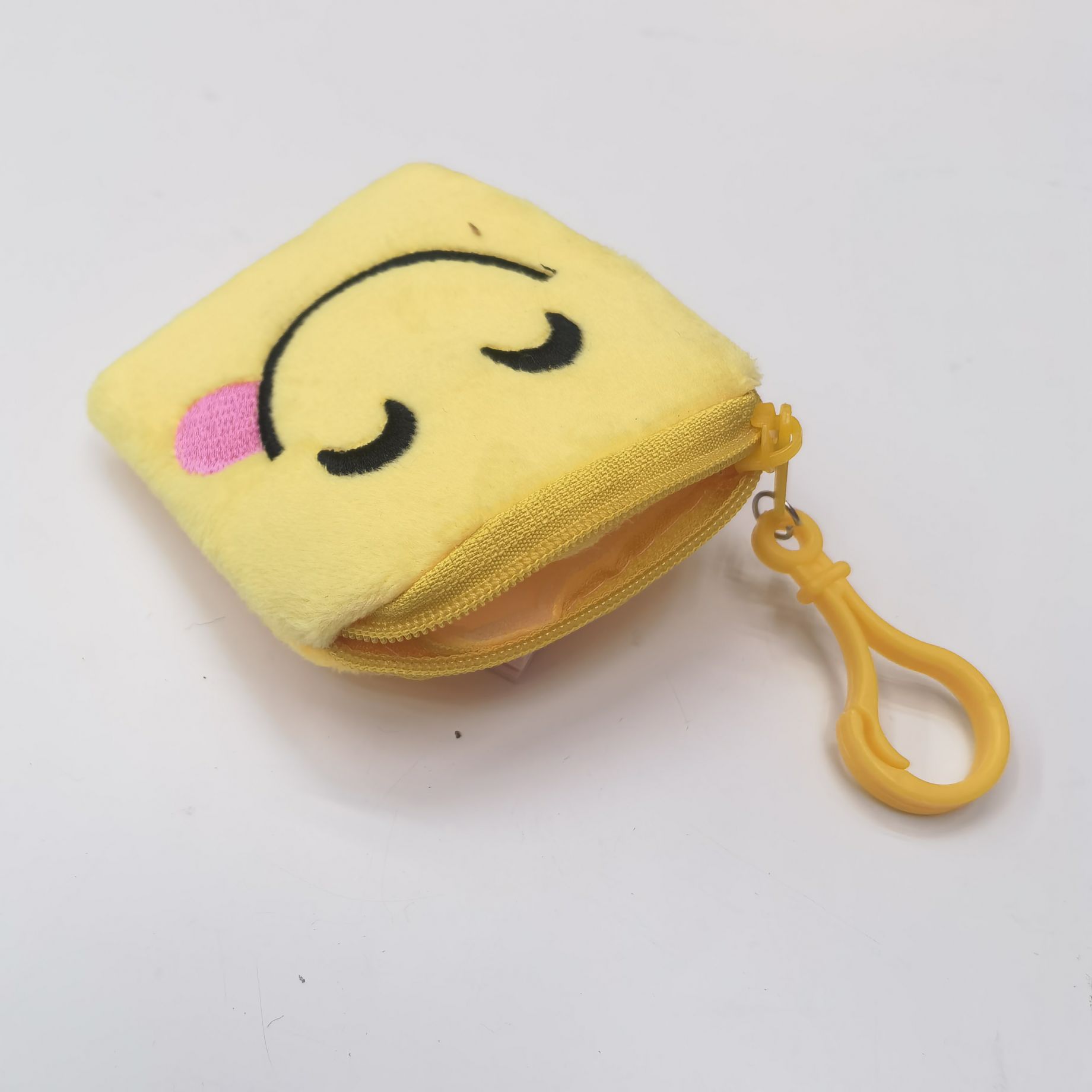 表情零钱包笑脸钱包儿童零钱包卡通刺绣钱包硬币包正方形表钱包详情图5