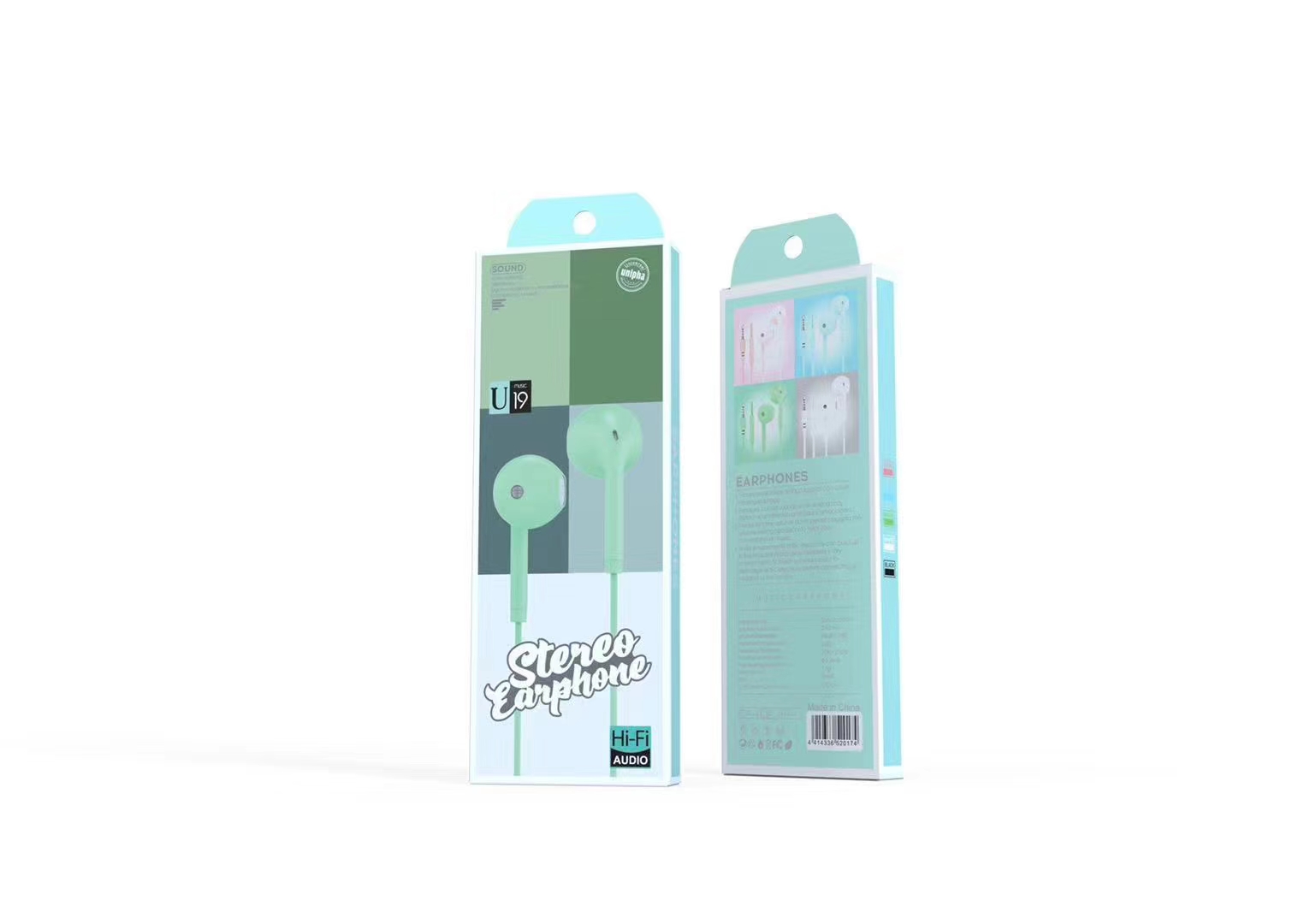 Guangdong Suoge brand U19-1 mobile phone headphones, in-ear headsets, MP3 earbuds, wired headphones, small headphones, fashionable and creative products Specification image