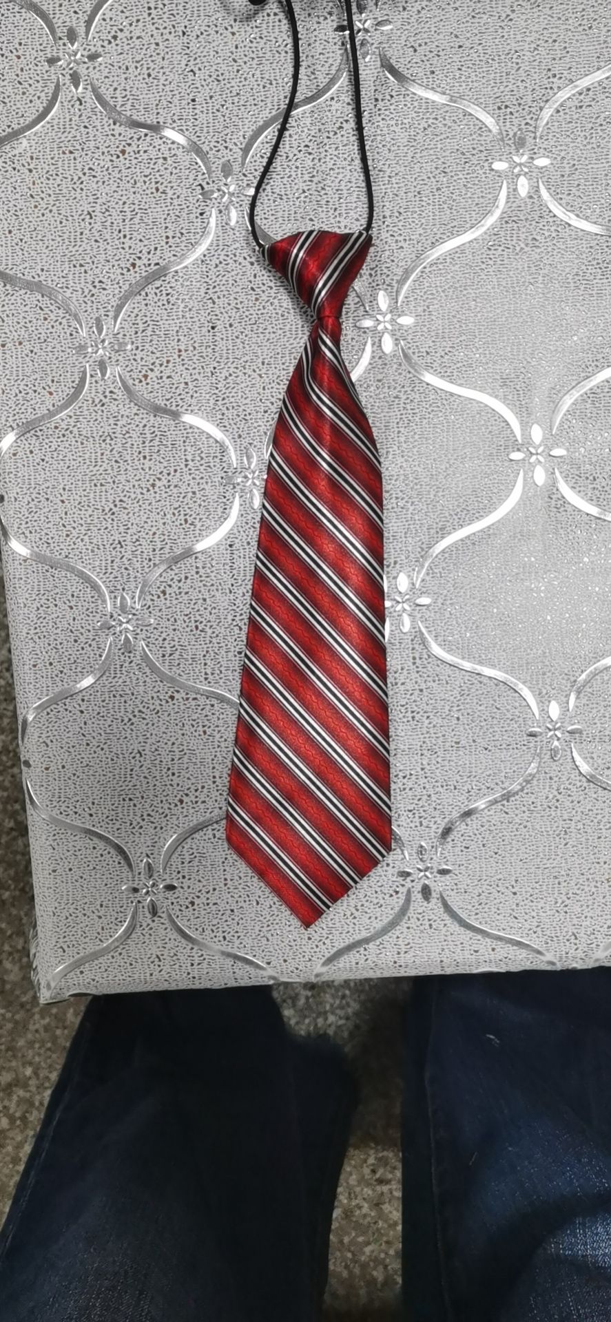 Transferencia de fibra química estampado kid tie