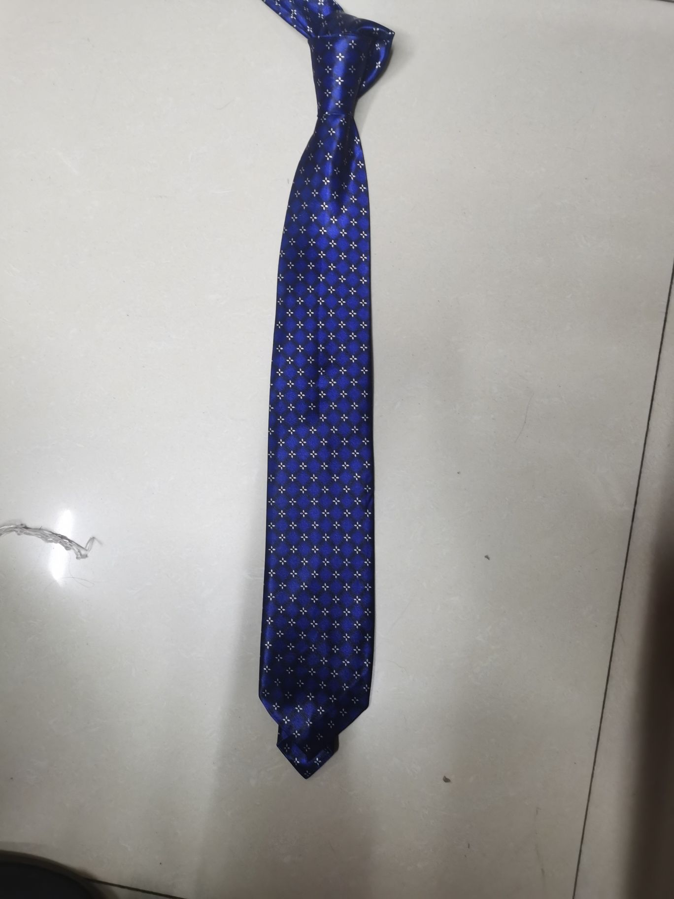 Chemical fiber transfer printed tie Specification image