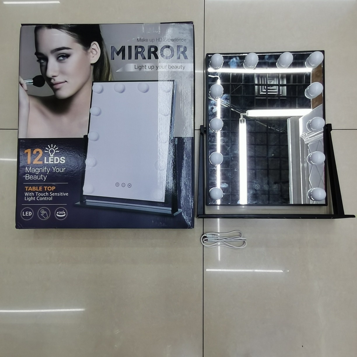 LED12灯泡化妆镜