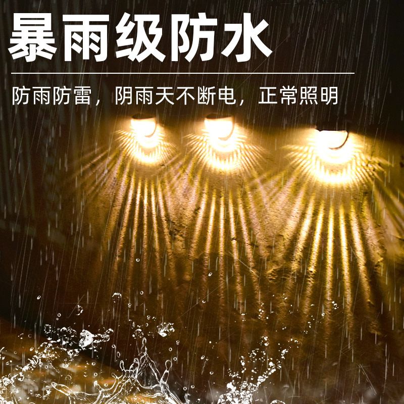 Solar wall lamp semi-circular lamp Specification image