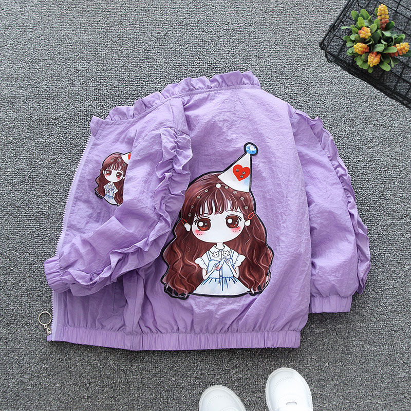 女童外套秋款2022年春秋季洋气儿童中大童韩版休闲夹克女孩棒球服
