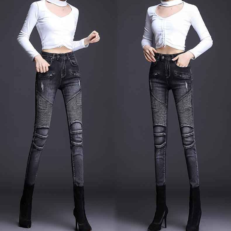Ladies' slimming and petite jeans 2021 New style detail image 8