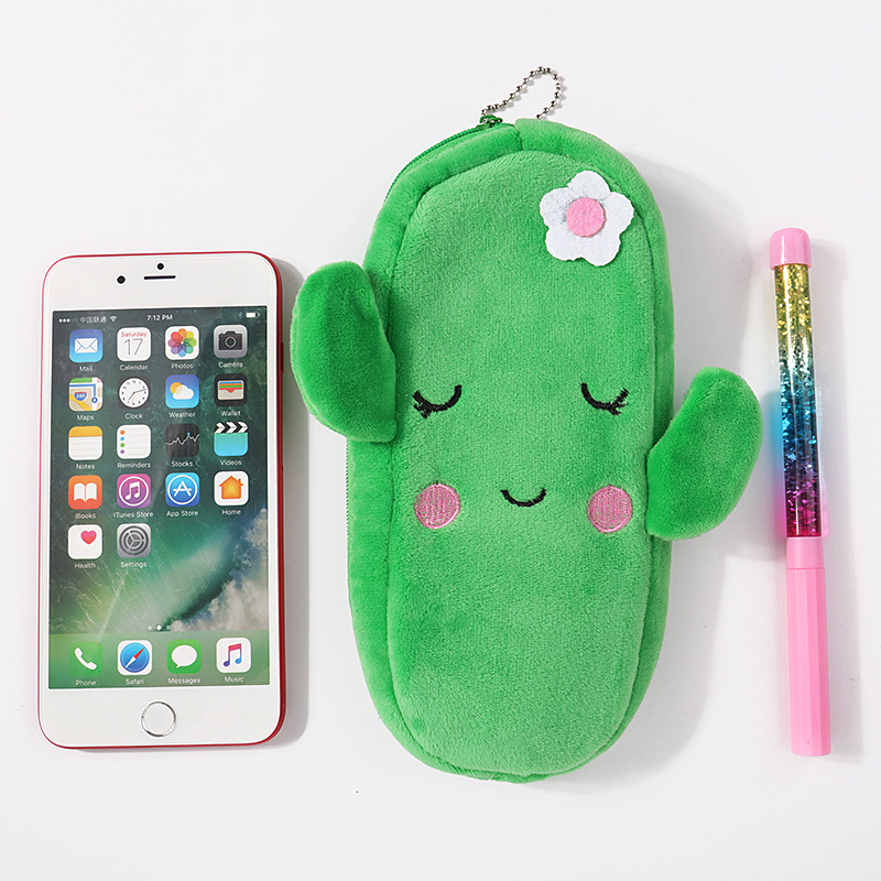 毛绒玩具笔袋卡通刺绣笔袋学生笔袋开心笔袋动物笔袋学习用品精品笔袋详情图32