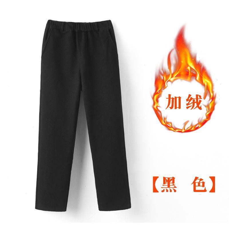 儿童全棉校服裤男童秋冬加绒加厚保暖休闲长细节图
