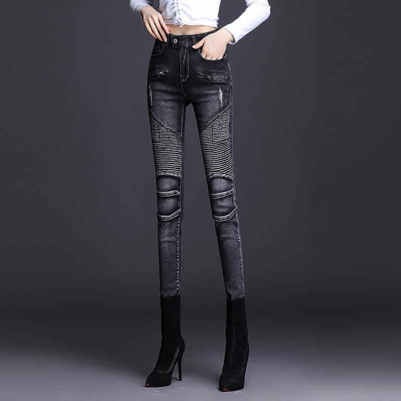 Ladies' slimming and petite jeans 2021 New style detail image 6