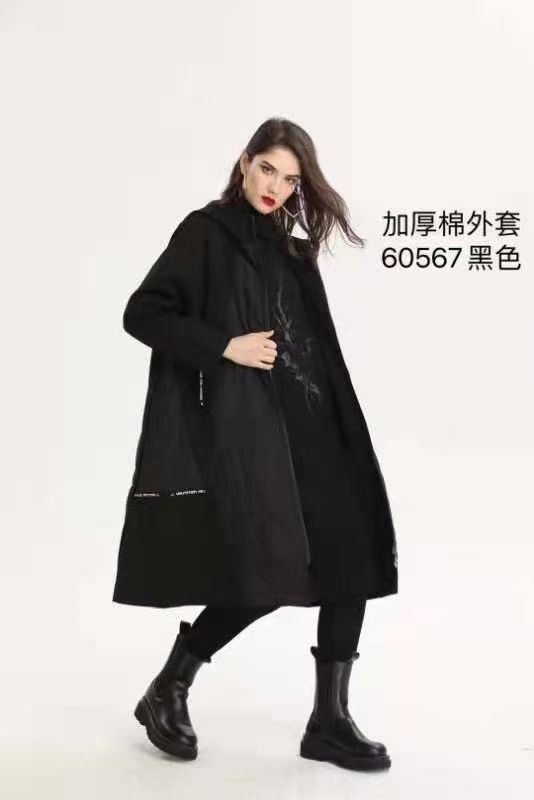 秋冬款新款中老年服装外套保暖防风修身中长款外套1