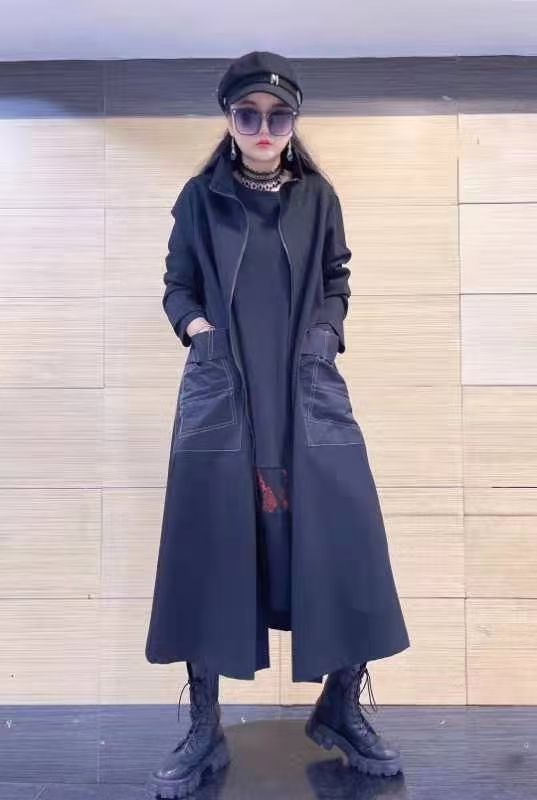 秋冬款新款中老年服装外套保暖防风修身中长款外套4