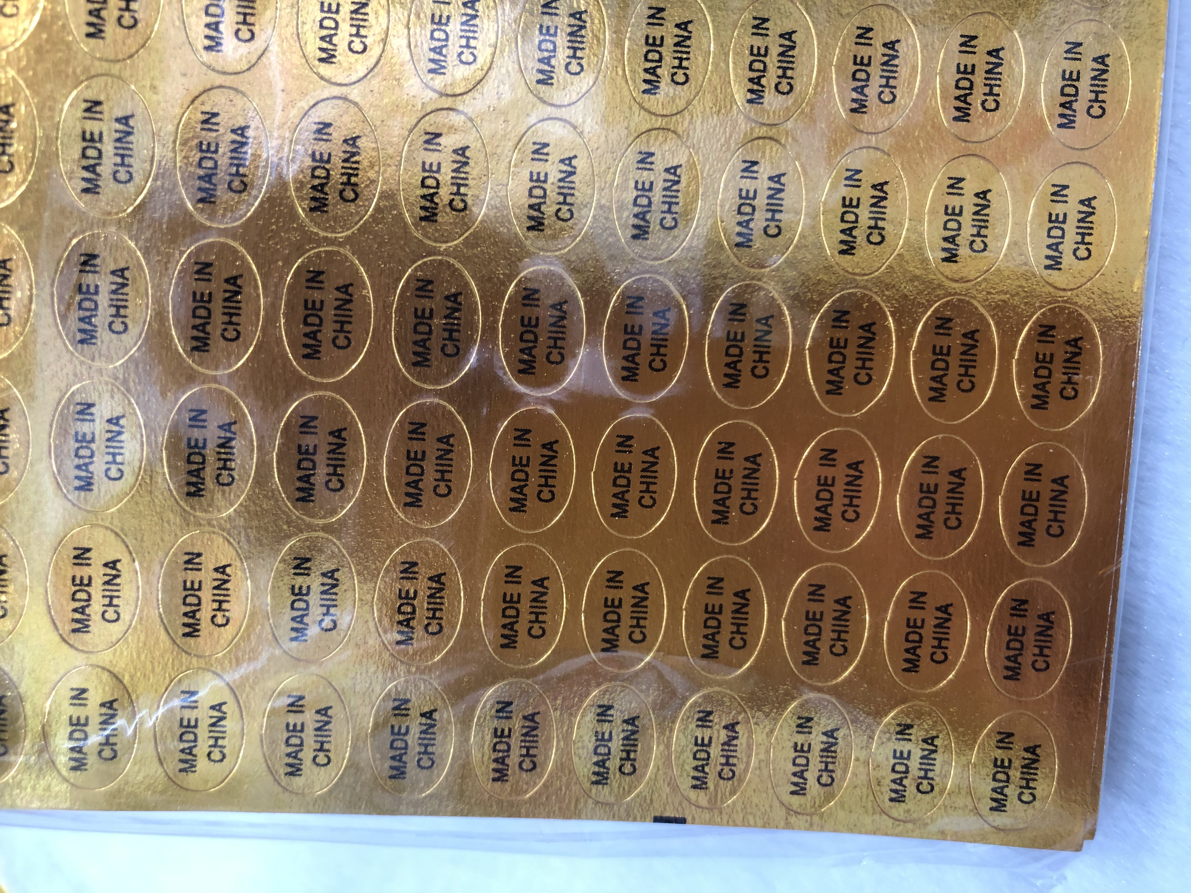 纸类标签实物图