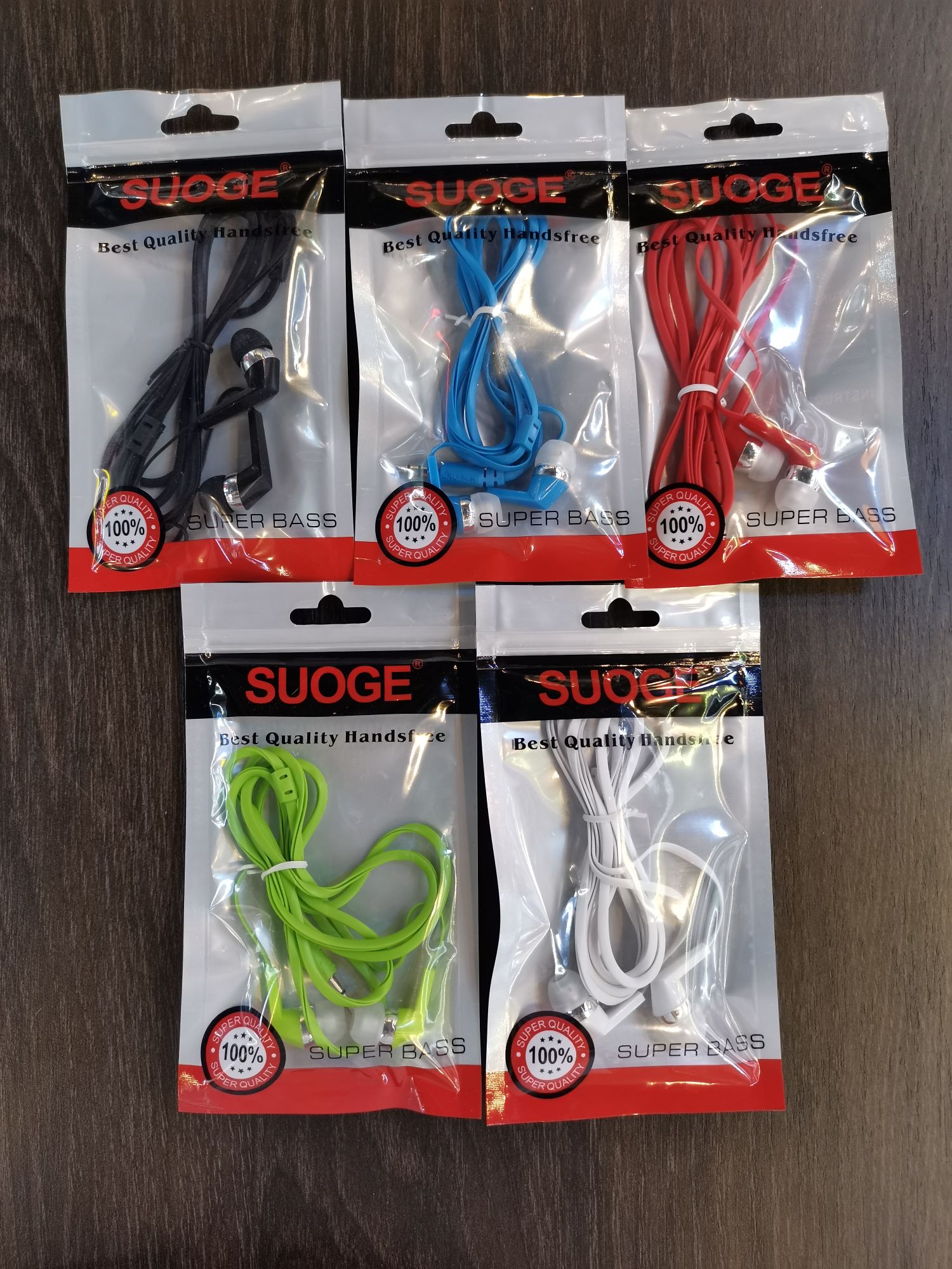 Guangdong Suoge brand Q8 mobile phone headphones, in-ear headsets, MP3 earbuds, wired headphones, small headphones, fashionable and creative products Item Picture