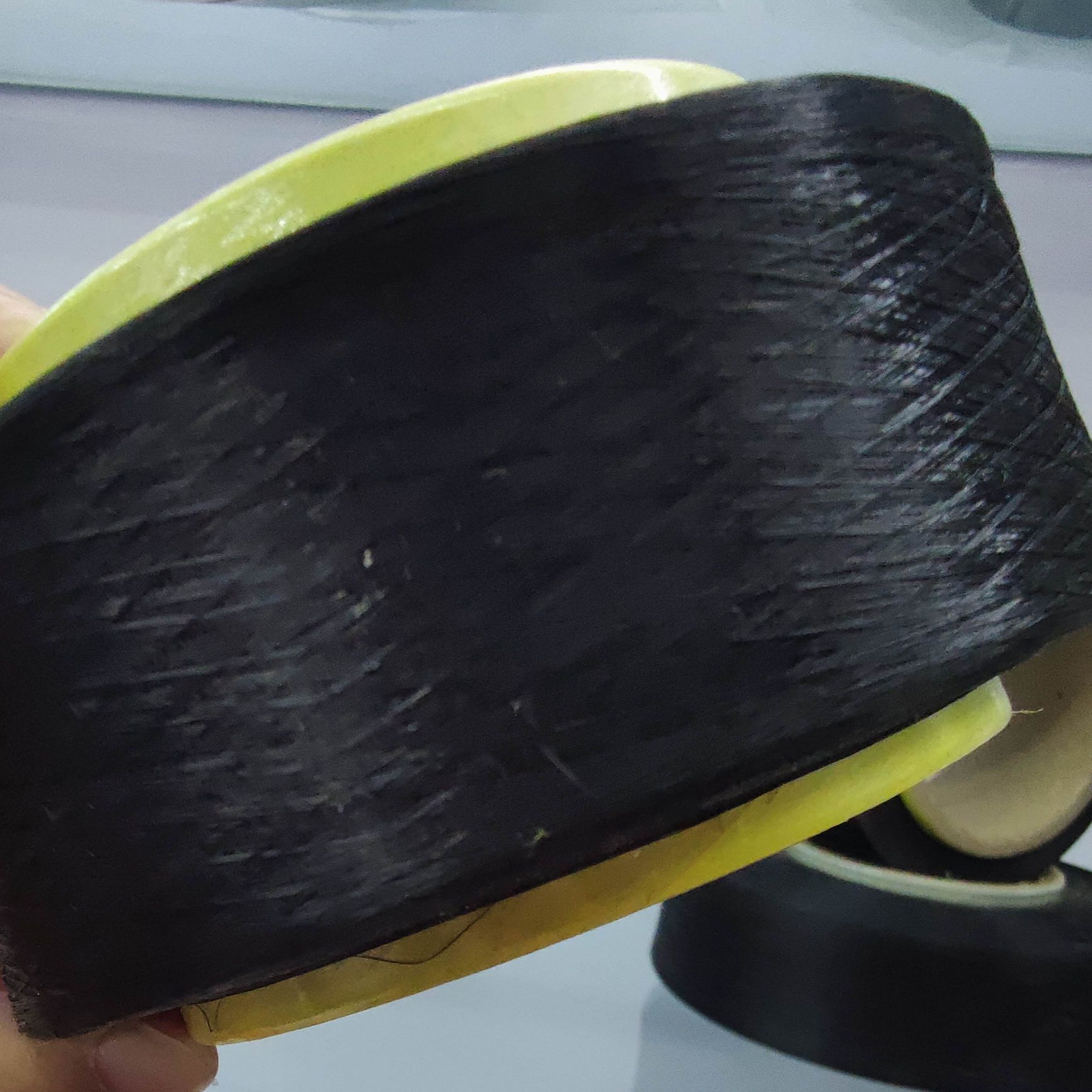 20D, 40D, 70D industrial weaving raw materials: black and white spandex filament, high-elasticity spandex filament details Picture