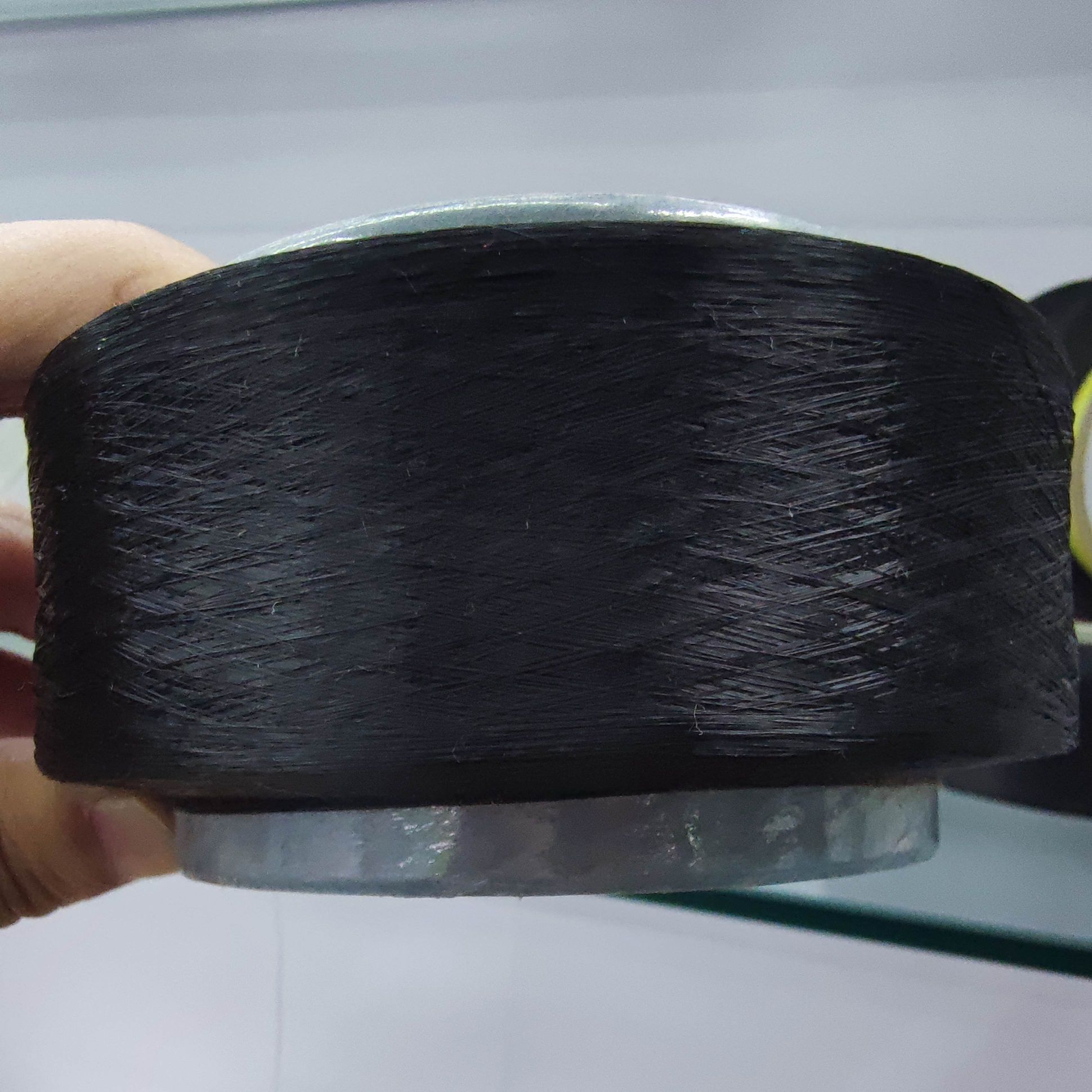 20D, 40D, 140D industrial weaving raw materials: black and white spandex filament, high-elasticity spandex filament Specification image