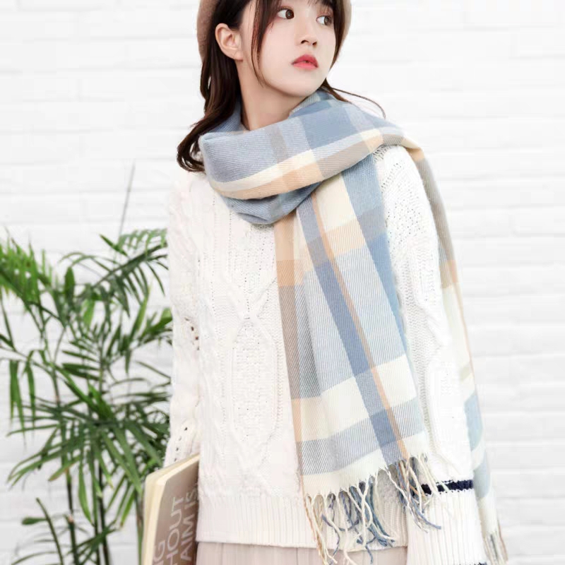 Mujer otoño invierno nueva tendencia frente versátil lana térmica bufanda temperamento estilo Application Scenario