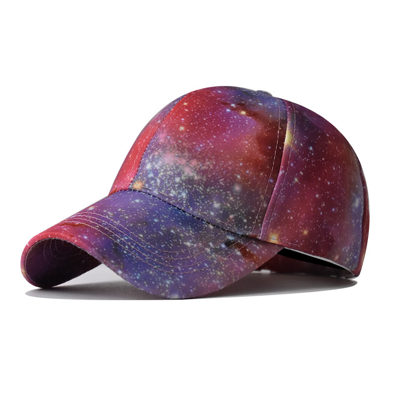 Wholesale of new cross-border starry sky gradient color baseball caps, personalized printed Chinese-style traditional Chinese painting baseball caps and outdoor baseball caps Application Scenario