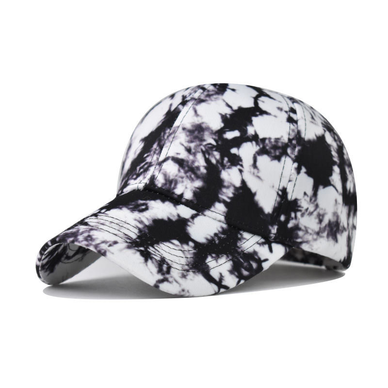 Wholesale of new cross-border gradient color baseball caps, personalized printed Chinese-style traditional Chinese painting baseball caps and outdoor baseball caps