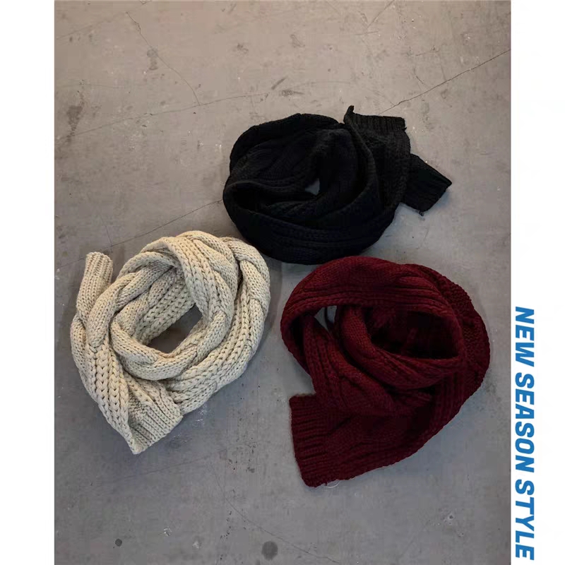 Hombre japonés otoño-invierno nuevas tendencias frente versátil pañuelo de lana