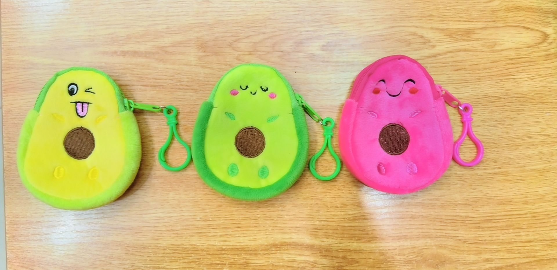 Avocado coin purse, cartoon and cute embroidered zipper coin purse, children's wallet, avocado animal head wallet, coin case detail image 21