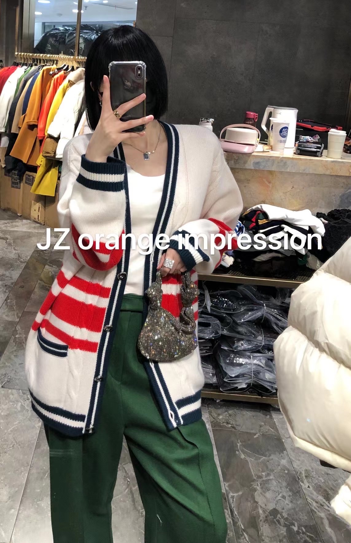羊毛衫/南油/女装棉袄/贺锦丽/防晒衣女长尾货细节图