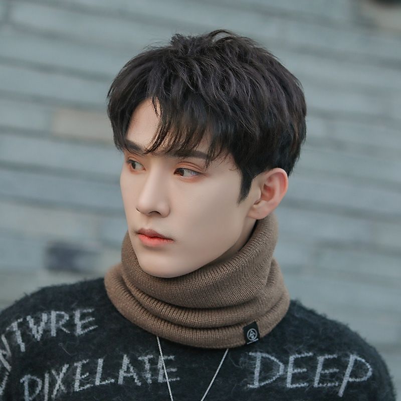 Hombre otoño invierno bufanda caliente moda estilo de temperamento versátil
