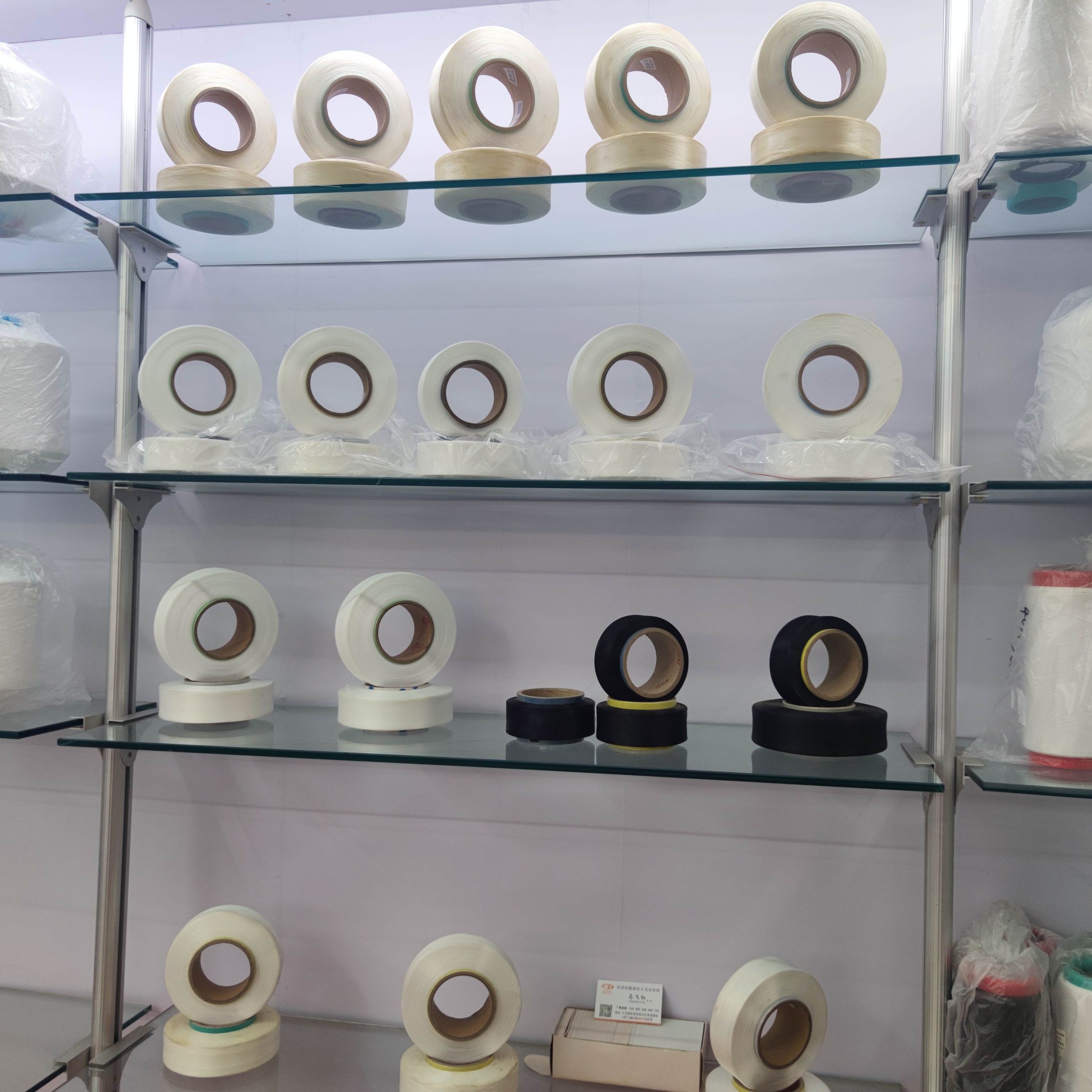 Spandex 40D, 70D, 140D weaving raw materials: white spandex filament, high-elasticity spandex filament Specification image