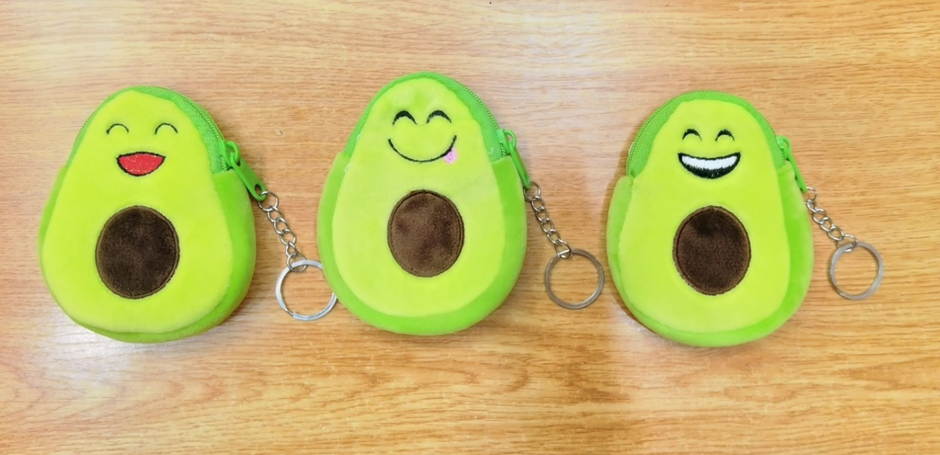 Avocado coin purse, cartoon and cute embroidered zipper coin purse, children's wallet, avocado animal head wallet, coin case detail image 20