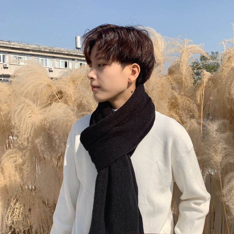 Hombre otoño invierno bufanda térmica temperamento nueva moda estilo de temperamento versátil