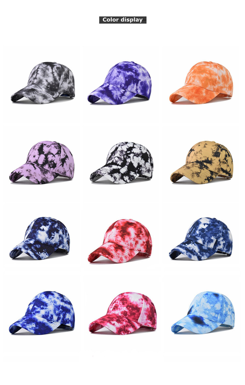 Wholesale of new cross-border gradient color baseball caps, personalized printed Chinese-style traditional Chinese painting baseball caps and outdoor baseball caps Item Picture