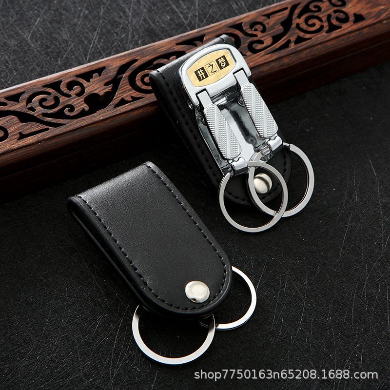 Well Dream stainless steel keychain, belt buckle, leather lock buckle, single and double row men's belt buckle details Picture
